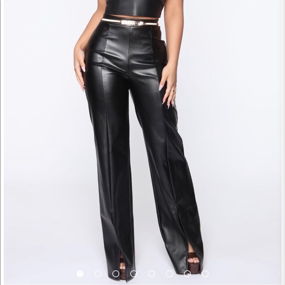 Not Going Home With You Faux Leather Pant